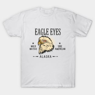 Eagle Eyes Native American Design T-Shirt
